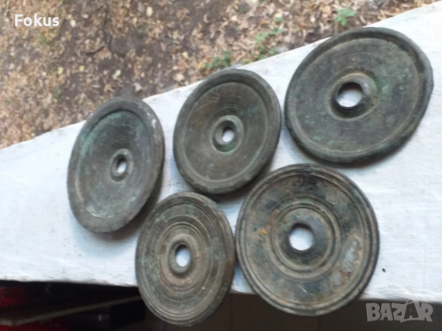 Стари бронзови османски теглилки за кантар - екзагии, снимка 2 - Антикварни и старинни предмети - 53461627