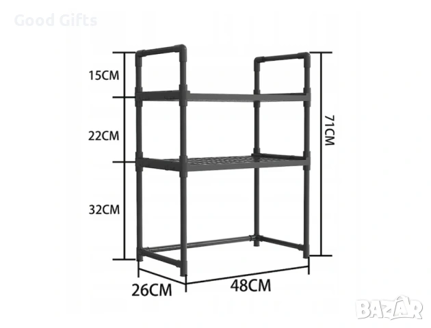 Мултифункционален Кухненски Органайзер на 3 Нива – Максимален Ред във Вашата Кухня, снимка 4 - Други стоки за дома - 53287143