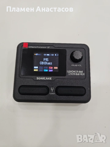SONICAKE Pocket Master – портативен мултиефект процесор за китара/бас, снимка 7 - Китари - 53847358