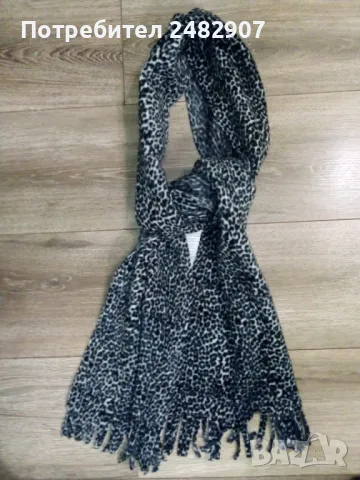 Поларен шал с ресни, снимка 4 - Шалове - 49651717