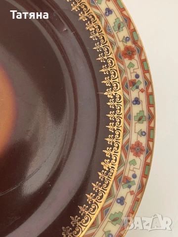 Сет  6+1 от порцеларови чинии «Трите грации», митологични мотиви, снимка 10 - Антикварни и старинни предмети - 53134658