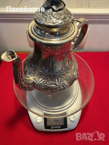 Кана сребро сребърна инвестиция вода вино масивна, снимка 8 - Антикварни и старинни предмети - 54006825