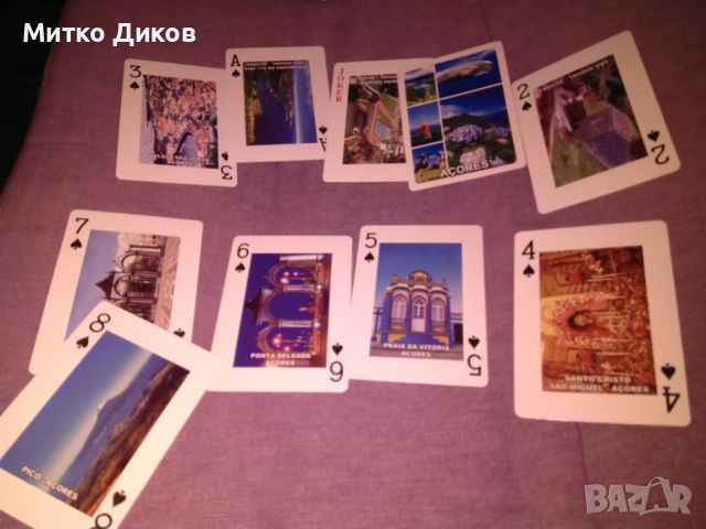 Карти за игра 54 броя пластик нови с изгледи от Азорските острови Португалия, снимка 7 - Карти за игра - 45586461