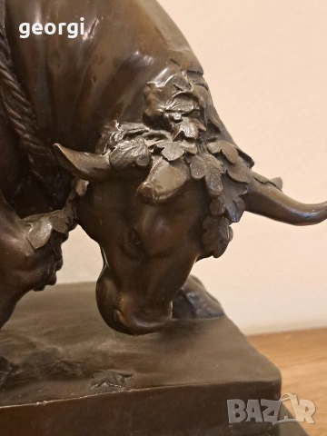 масивна бронзова пластика "Похищението на Европа", снимка 3 - Декорация за дома - 53302508