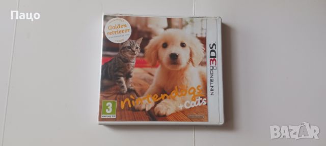 Nintendo Nintendogs + Gat, снимка 1 - Игри за Nintendo - 45579536