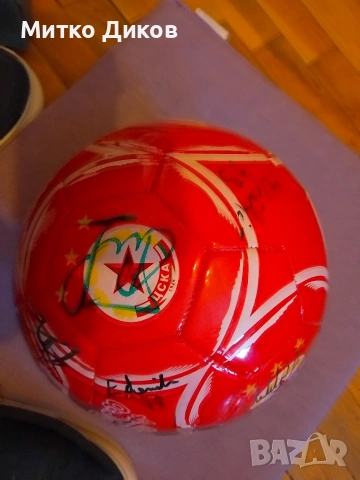 ЦСКА София 2014 г. колекционерска топка с автографи, снимка 3 - Футбол - 53902317