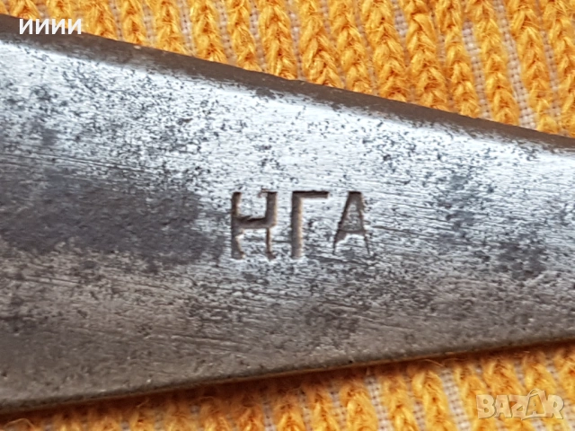 Кована ножица с печати, снимка 3 - Антикварни и старинни предмети - 53649221