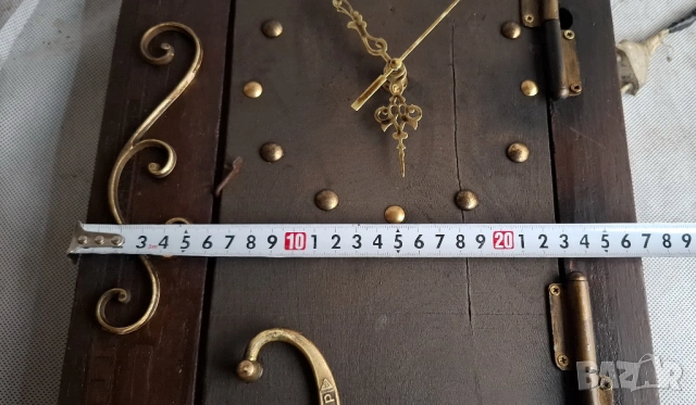Дизайнерски Стенен Часовник с Тайно Отделение, снимка 7 - Антикварни и старинни предмети - 53445990