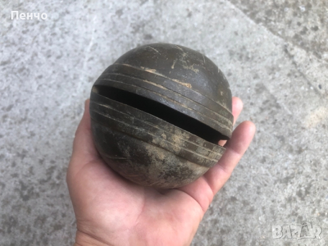 старинен бронзов, огромен звънец /хлопка, камбанка/, снимка 4 - Антикварни и старинни предмети - 51461254