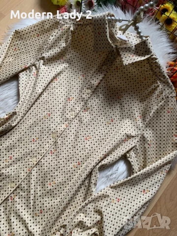 Бежова риза, снимка 2 - Ризи - 50899289