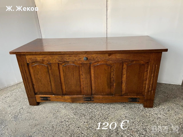 МАСИВЕН ДЪБОВ ШКАФ/САНДЪК стил Рустик, снимка 2 - Шкафове - 54255657