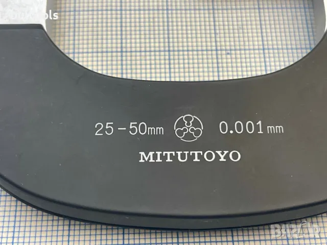 Микрометър 25-50/0.001mm.Mitutoyo, снимка 2 - Шублери - 48707900