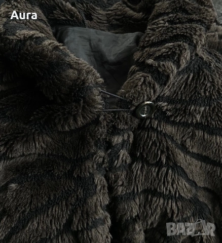 vintage mid-length faux fur coat, снимка 6 - Палта, манта - 53997424