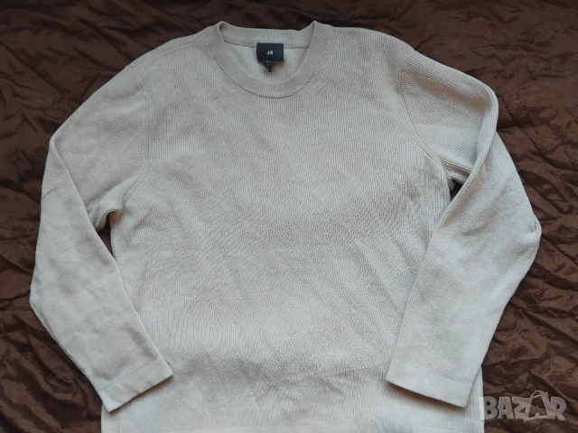 H&M оригинален мъжки пуловер, снимка 4 - Пуловери - 52803165