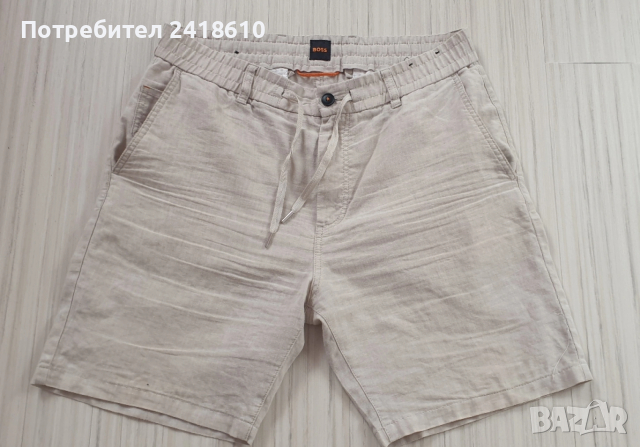 Hugo Boss Chino  Len /  Cotton Short Mens Size L - 34  ОРИГИНАЛ! Мъжки Къси Панталони!