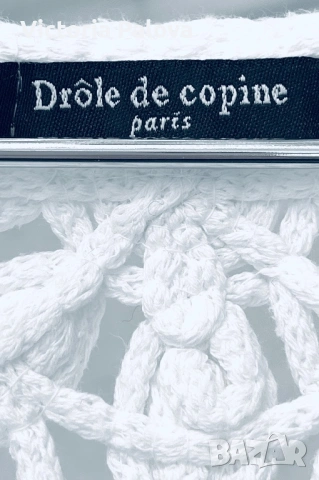 Елегантен Бял Crochet Елек от Drôle de Copine Paris, снимка 16 - Корсети, бюстиета, топове - 53740004