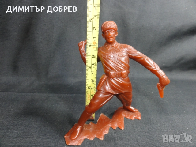СТАРА РЕТРО СОЦ СССР ПЛАСТМАСОВА ФИГУРКА РУСКИ ВОЙНИК ВСВ, снимка 6 - Колекции - 52712162