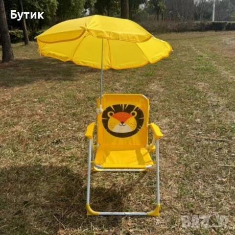 Детски сгъваем стол с чадър , снимка 5 - Градински мебели, декорация  - 49894974