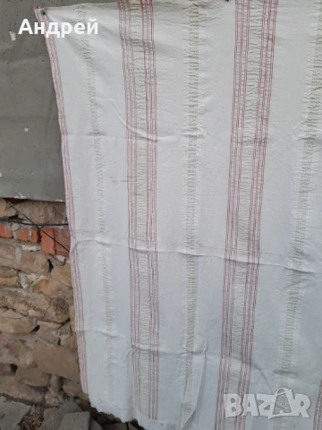 Стар кенарен чаршаф , снимка 2 - Антикварни и старинни предмети - 50552885