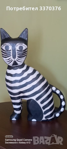 Дървена фигура за декорация-котка, снимка 6 - Декорация за дома - 53534235