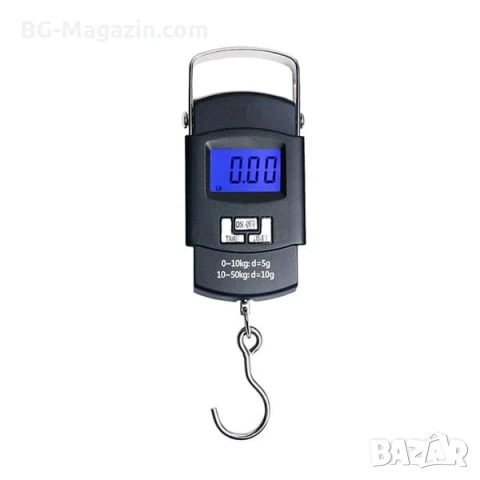 Електронен ръчен дигитален кантар везна за самолетен багаж куфар храна риболов кухненски до 50кг, снимка 6 - Везни - 50921391