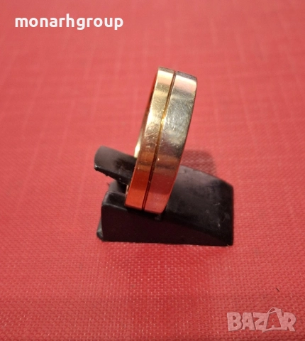 Златен пръстен с надпис, снимка 3 - Пръстени - 51898686