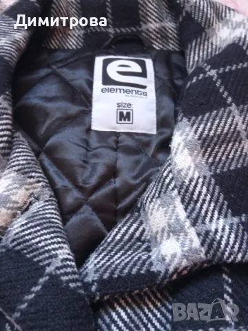 Карирано палто М размер, снимка 10 - Палта, манта - 50434463