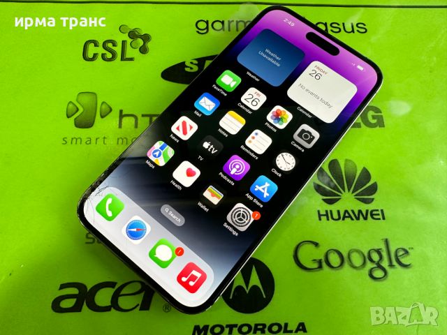 *256*gb iPhone 14 Pro Max Deep Purple фабрично отключен, снимка 2 - Apple iPhone - 45467332