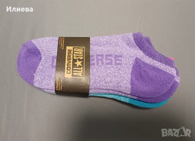3 чифта Дамски чорапи converse , снимка 2 - Дамски чорапи - 50384791
