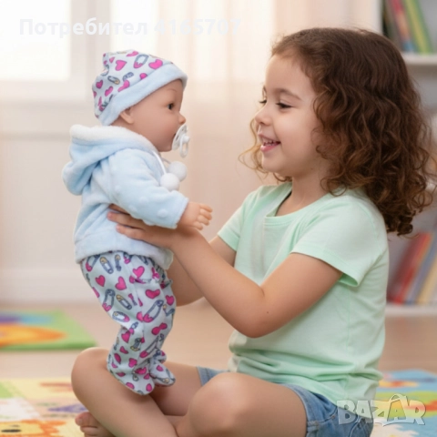 Кукла бебе със звук и зимни дрехи - 36 см - Перфектен подарък за празниците, снимка 5 - Кукли - 52841004