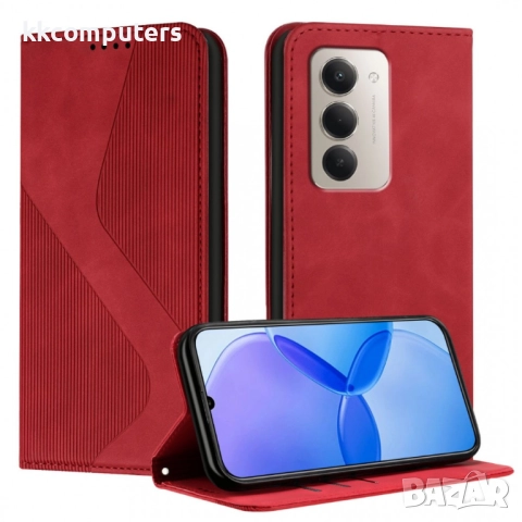 Кожен калъф-портфейл с Протектор за Xiaomi Redmi 15 5G/ 4G | Удароустойчив PU+TPU, Стойка, Магнитно , снимка 3 - Калъфи, кейсове - 51995252