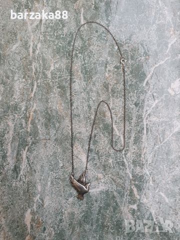 Сребърен гердан с Птица Tiffany & Co, снимка 3 - Колиета, медальони, синджири - 45539411
