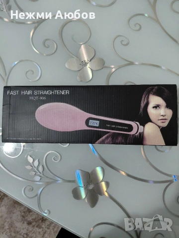 Електрическа четка за коса, снимка 4 - Преси за коса - 54080887