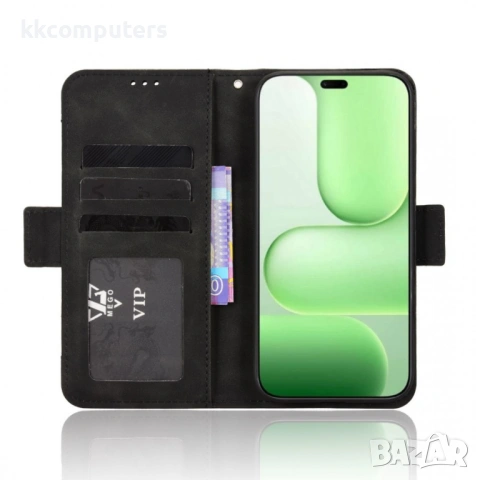 Кожен Калъф Портфейл за Honor 600 Lite 5G - Свалящ се държач, Двоен магнит, 5 цвята, снимка 8 - Калъфи, кейсове - 54218883