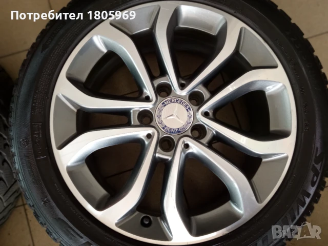 4бр. ал. джанти Mercedes C (оригинални) 5x112 , 7x 17 , ET48,5, снимка 4 - Гуми и джанти - 50615309