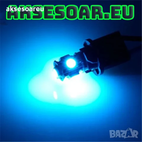 2 бр. нови Габаритни крушки BA9S 5 SMD 5050 Автомобилна LED вътрешна лампа крушка за номер и врата, снимка 2 - Аксесоари и консумативи - 50485147