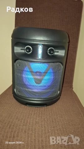Блутут колонка с FM радио, караоке, USB, снимка 4 - Караоке - 53938408