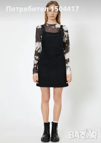 Дънкова рокля с презрамки (сукман) KOTON, снимка 1