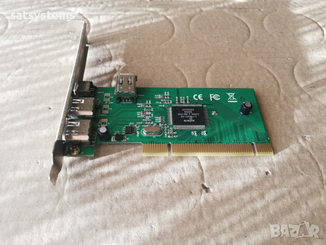 PCI 3+1 Port 1394 FireWire Adapter Card Repotec RP-94HOST, снимка 5 - Други - 45009896