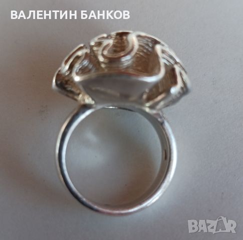 Масивен дизайнерски сребърен пръстен, снимка 3 - Пръстени - 46005050