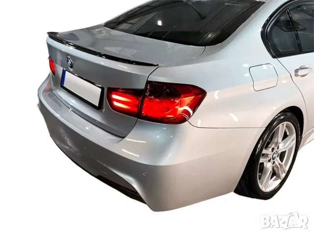 Лип спойлер заден черен пиано лак подходящ за BMW 3-та серия F30 (2011-2019), снимка 3 - Аксесоари и консумативи - 47363874