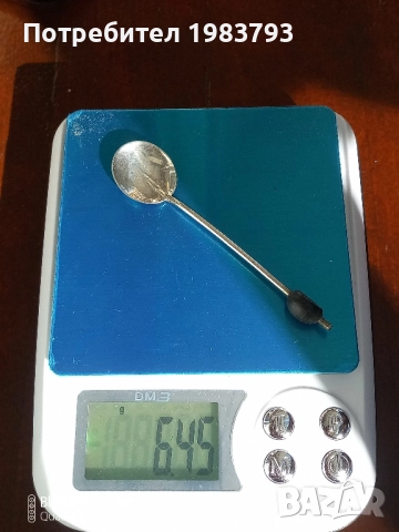 Стар английски сребърен комплект от 6 бр.лъжички., снимка 3 - Други - 52265853