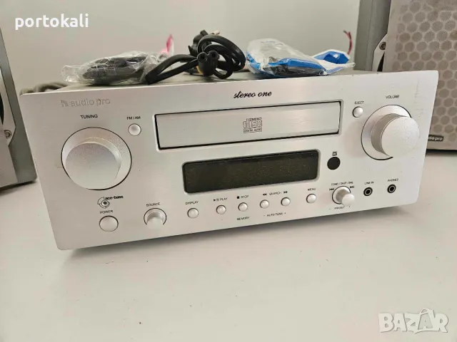 Усилвател Ресийвър комплект + тонколони Audio Pro Stereo One Ace Plus, снимка 3 - Ресийвъри, усилватели, смесителни пултове - 48703607