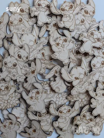 Дървени фигурки за оцветяване Стич