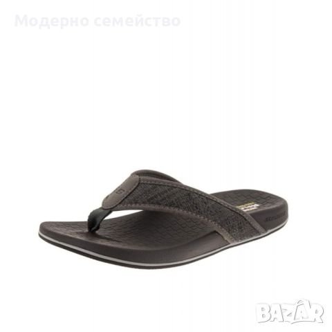 Мъжки джапанки skechers pelem belago flip flops brown, снимка 1 - Джапанки - 46703585