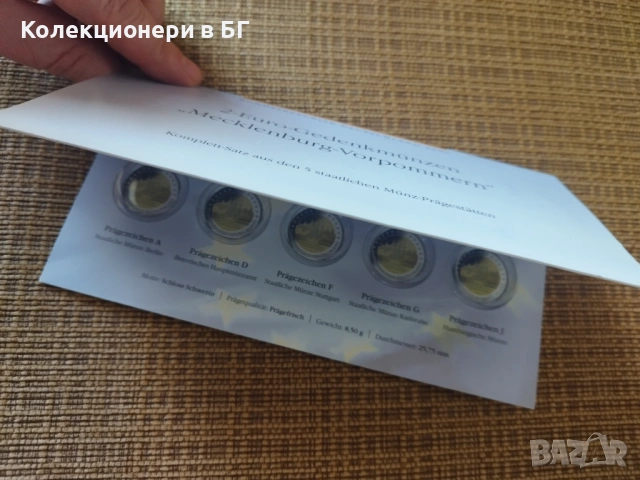 ХОЛДЕР ЗА СЪХРАНЕНИЕ НА ВЪЗПОМЕНАТЕЛНИ 2 ЕВРО МОНЕТИ /виж описанието/, снимка 2 - Нумизматика и бонистика - 53757133