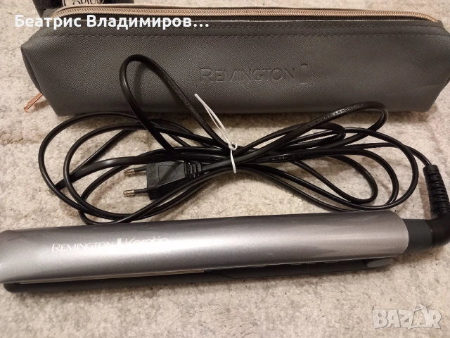Преса за коса Remington S8598 Keratin Protect Intelligent с термочантичка- в добро състояние , снимка 3 - Преси за коса - 53787515