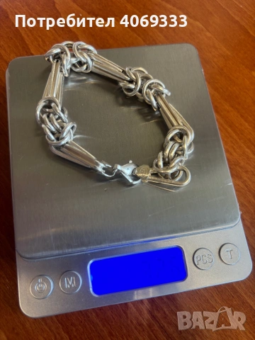 Сребърна гривна проба 925 32.6гр