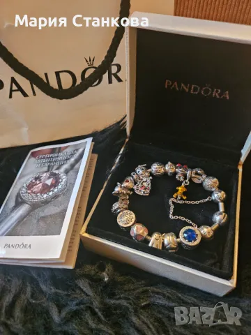 Оригинална PANDORA 18талисмана сертификат сребро 925, снимка 1 - Гривни - 49140745