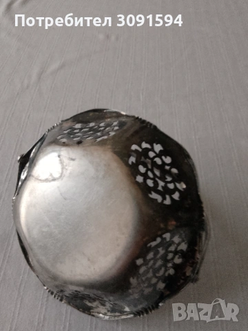 Винтидж арт деко 1930 кошничка за ядки , снимка 3 - Други ценни предмети - 41709750